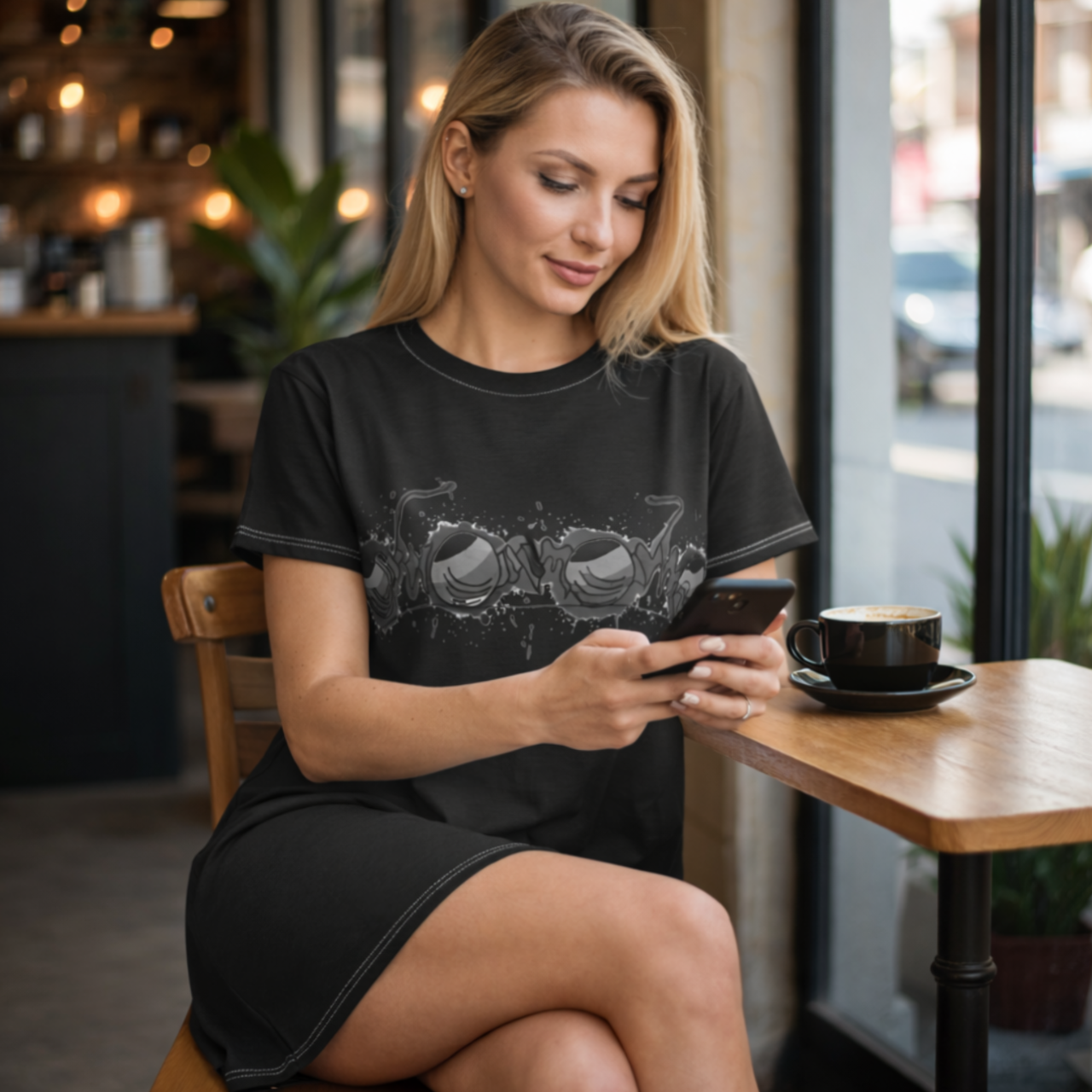 Oronku Midnight Lens T-Shirt Dress