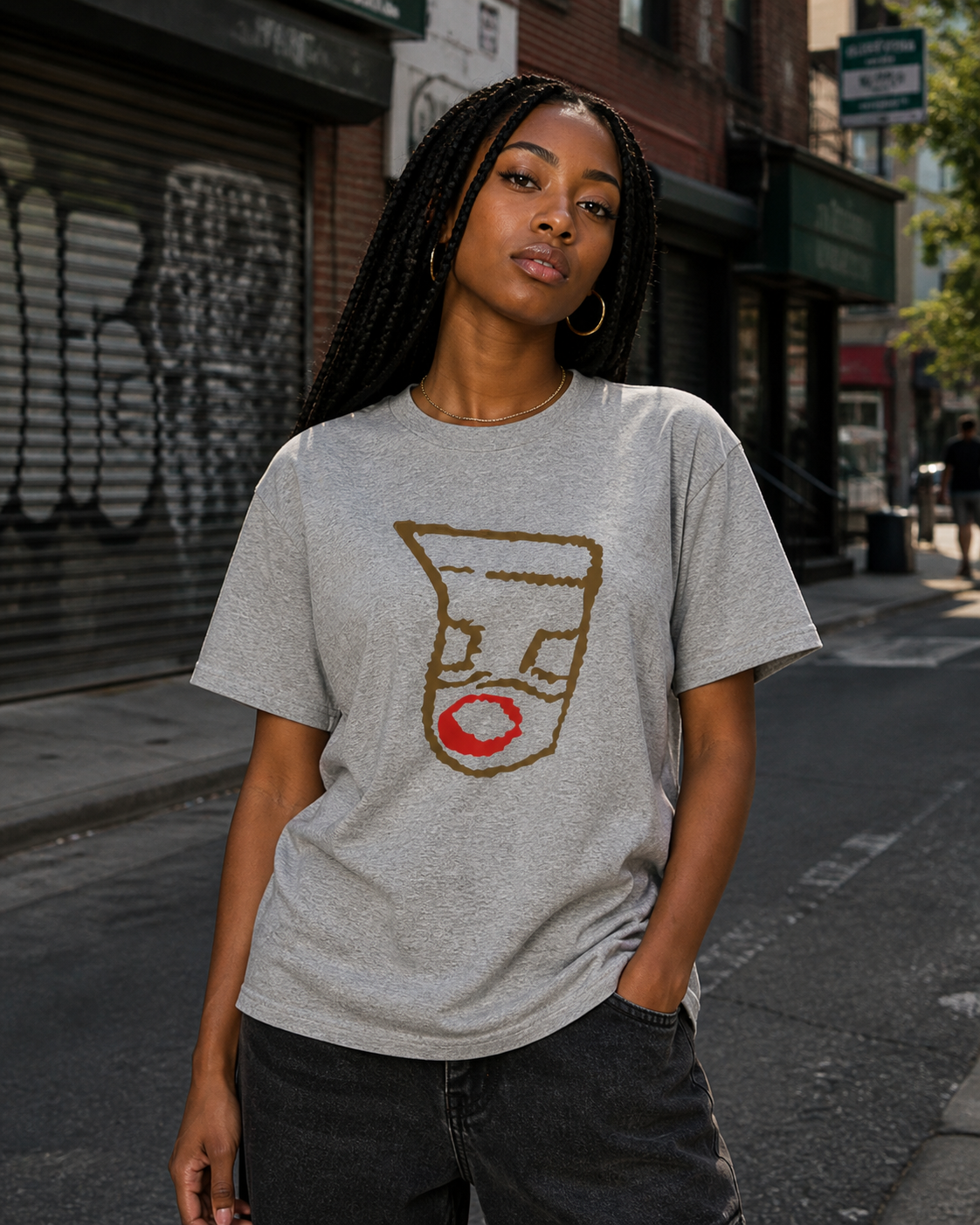 Oronku Earthline Abstract Women's Tee