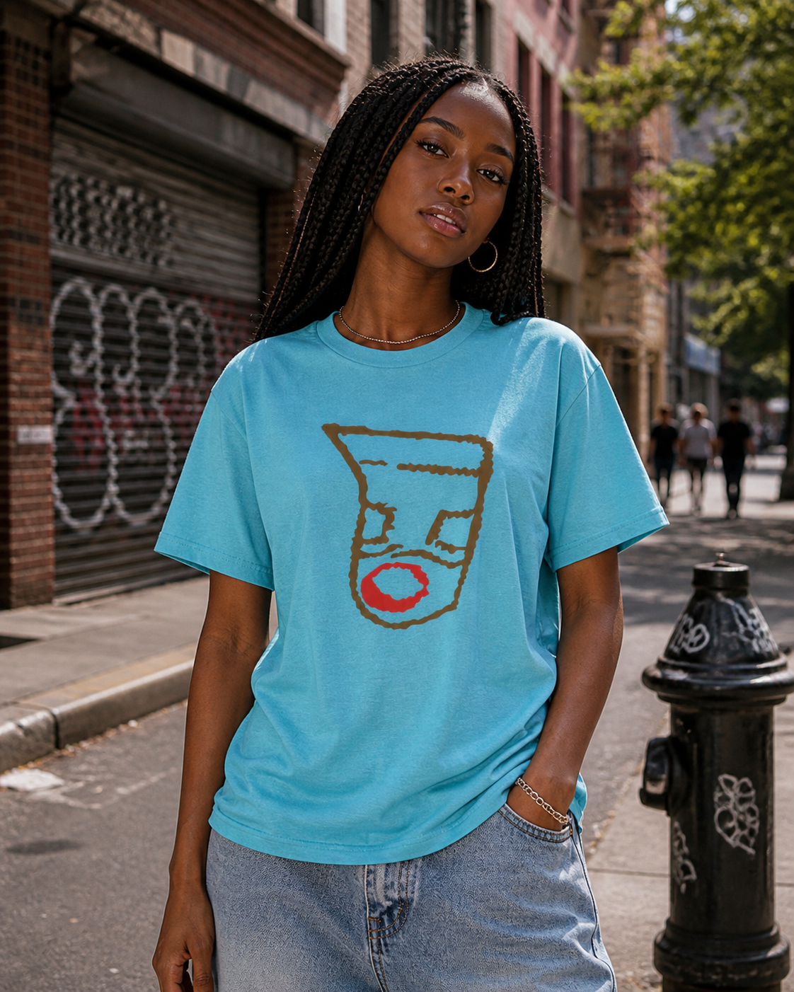 Oronku Earthline Abstract Women's Tee