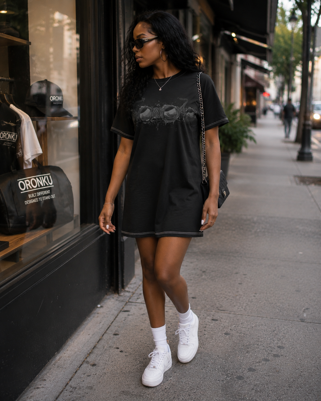 Oronku Midnight Lens T-Shirt Dress