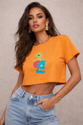 Oronku Vibe Shift Crop Tee