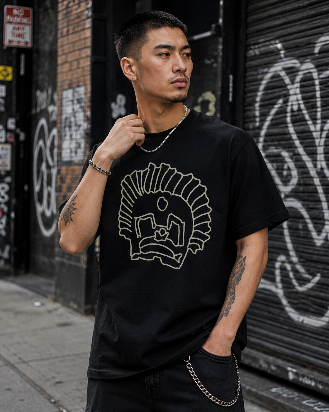Oronku Concrete Halo Graphic Tee