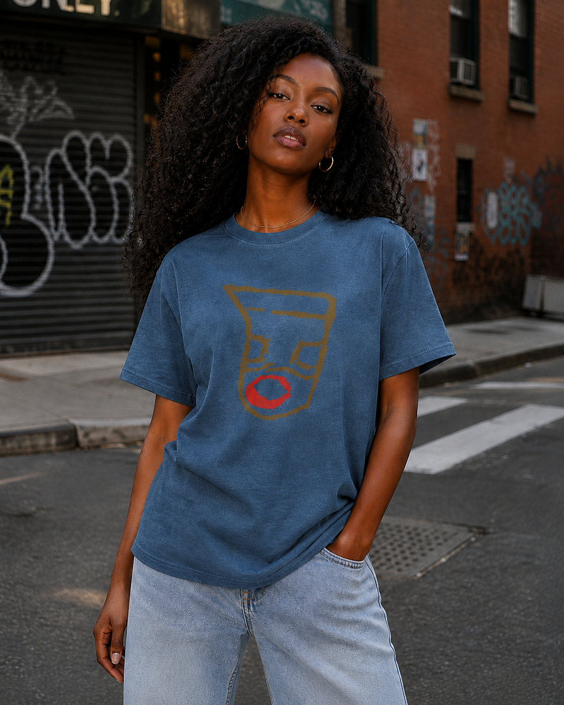 Oronku Earthline Abstract Women's Tee