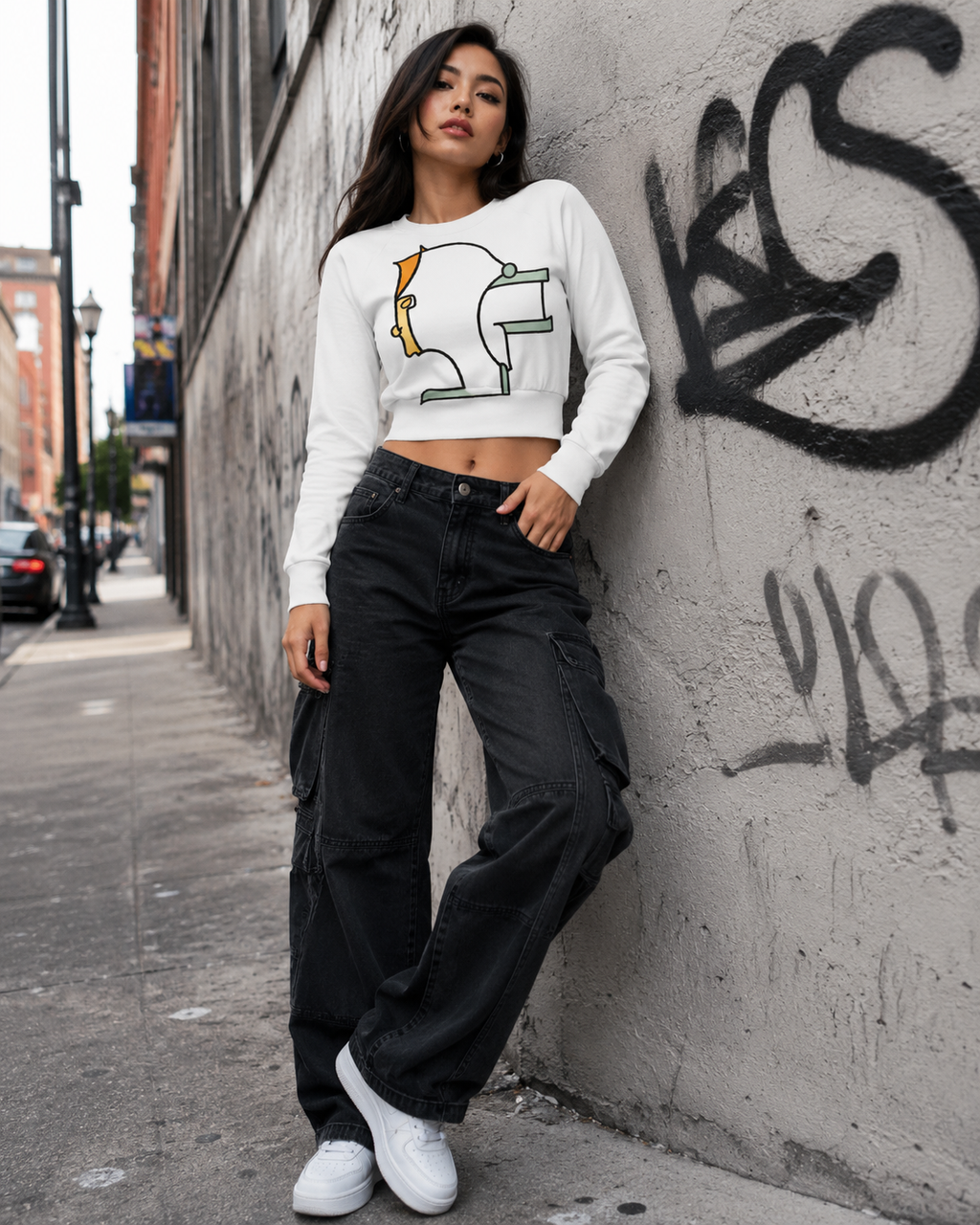 Oronku Side Signal Crop Top