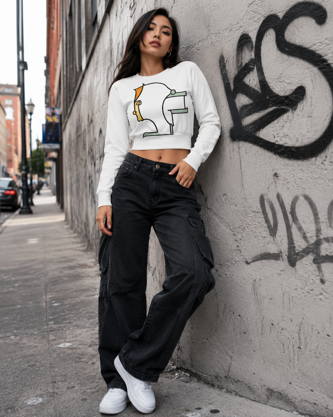 Oronku Side Signal Crop Top