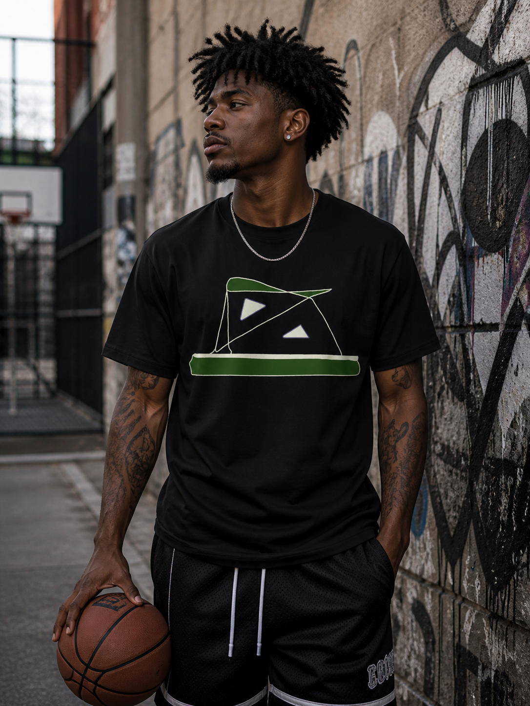 Oronku Geometric Sail Tee