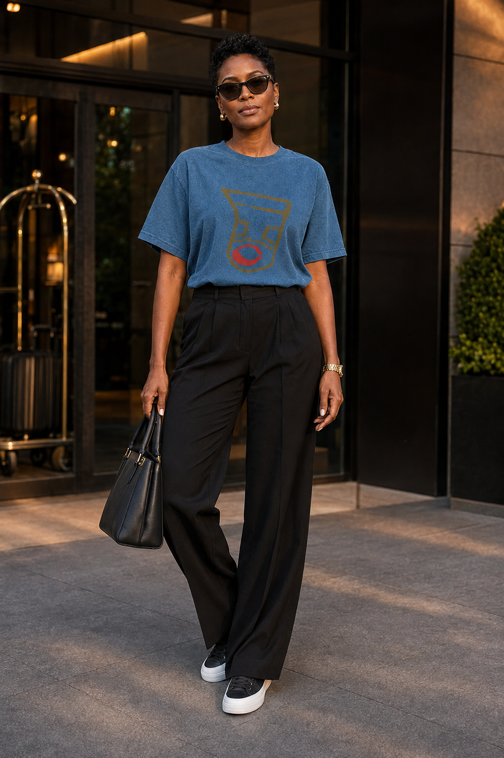 Oronku Earthline Abstract Women's T-Shirt