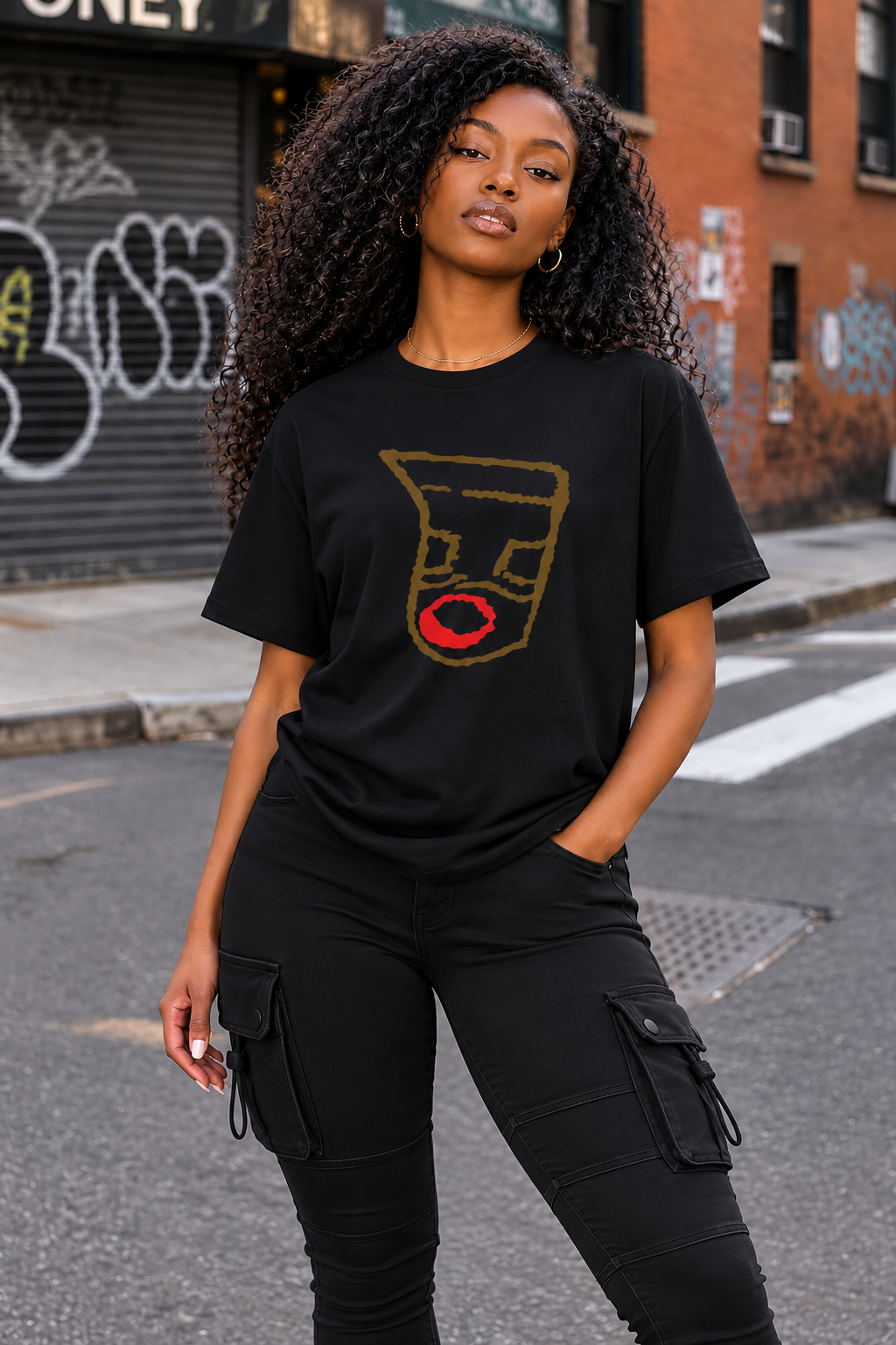 Oronku Earthline Abstract Women's T-Shirt