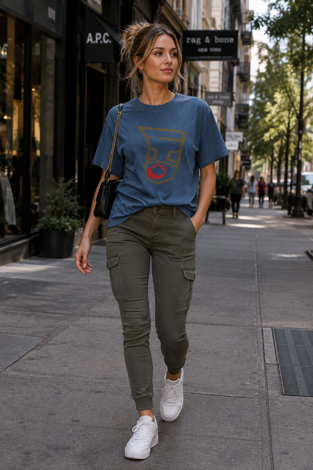 Oronku Earthline Abstract Women's T-Shirt