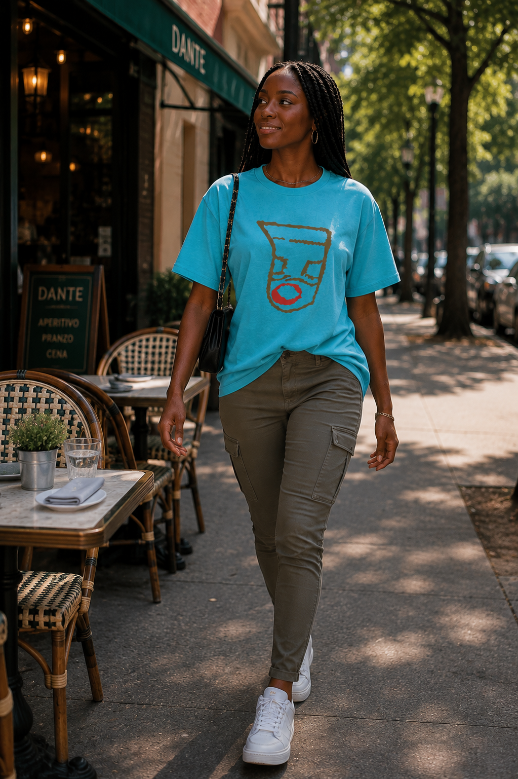 Oronku Earthline Abstract Women's T-Shirt
