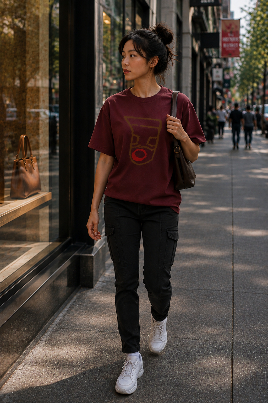 Oronku Earthline Abstract Women's T-Shirt