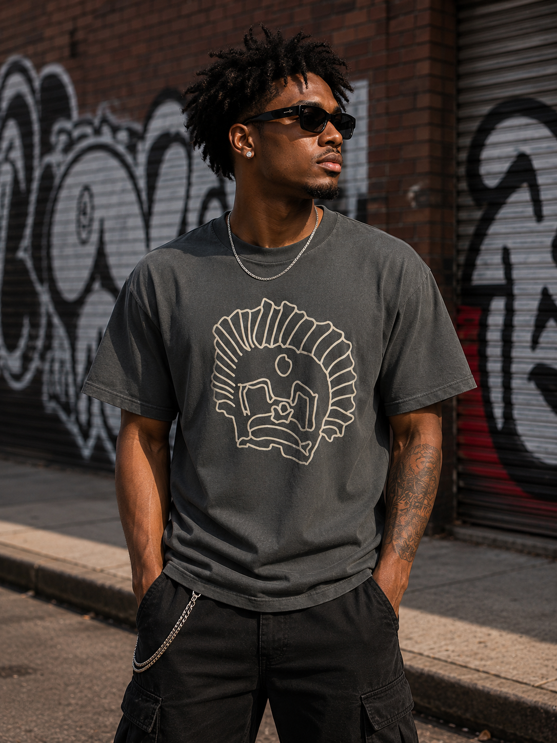 Oronku Concrete Halo Graphic Tee